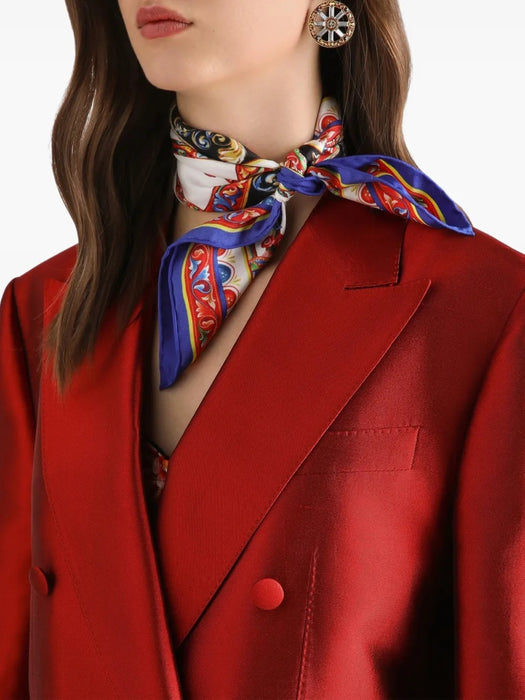 Double-breasted Mikado jacket F29UUT FU116R0156 DOLCE & GABBANA 