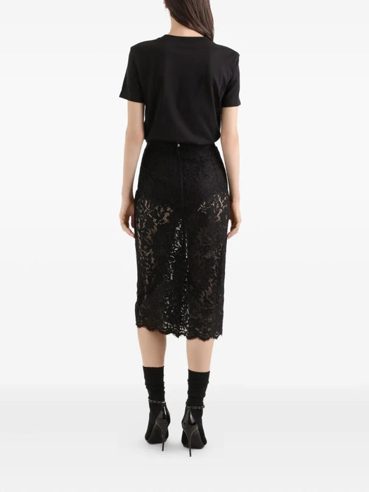 Cordonetto lace-trim midi skirt F4B7IT HLMTBN0000 DOLCE & GABBANA 