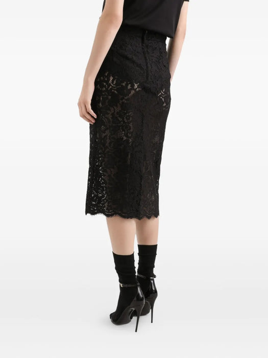 Cordonetto lace-trim midi skirt F4B7IT HLMTBN0000 DOLCE & GABBANA 