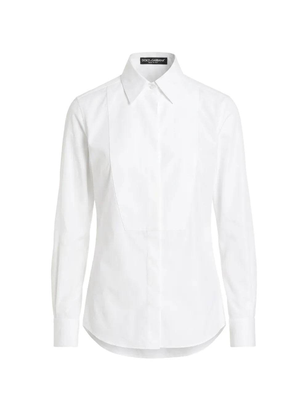 Bib-front long-sleeve cotton tuxedo shirt F5K50T FUEFMW0800 DOLCE & GABBANA 