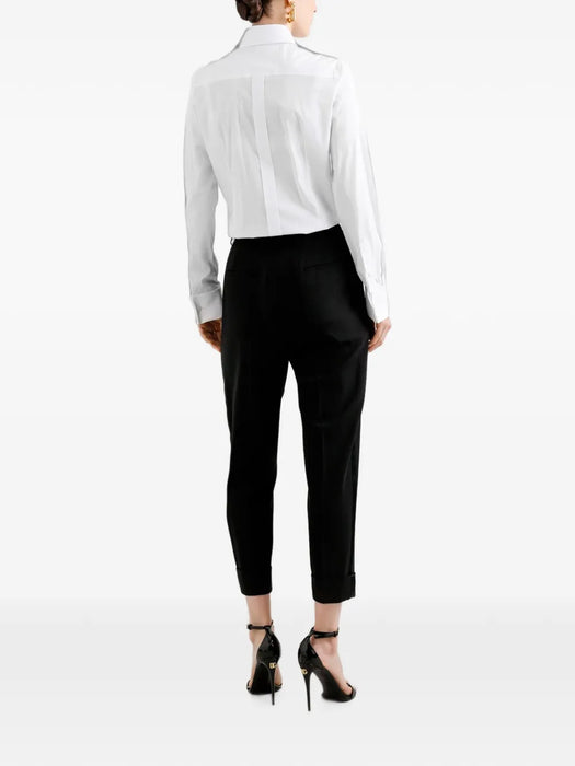 Bib-front long-sleeve cotton tuxedo shirt F5K50T FUEFMW0800 DOLCE & GABBANA 