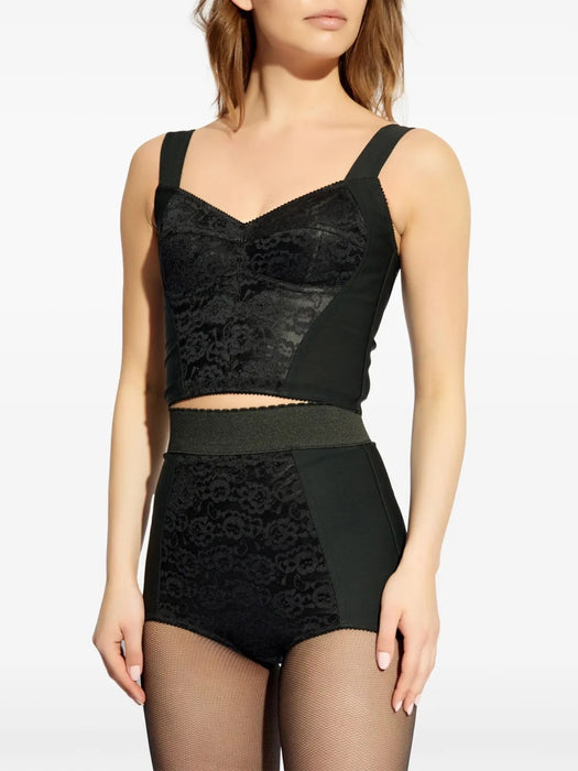 Lace-trim corset top F7T19T GDCLQN0000 DOLCE & GABBANA 