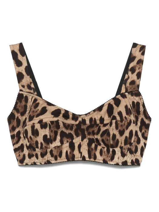 Leopard-print bustier top F7Y28T GDCLPHY13M DOLCE & GABBANA 