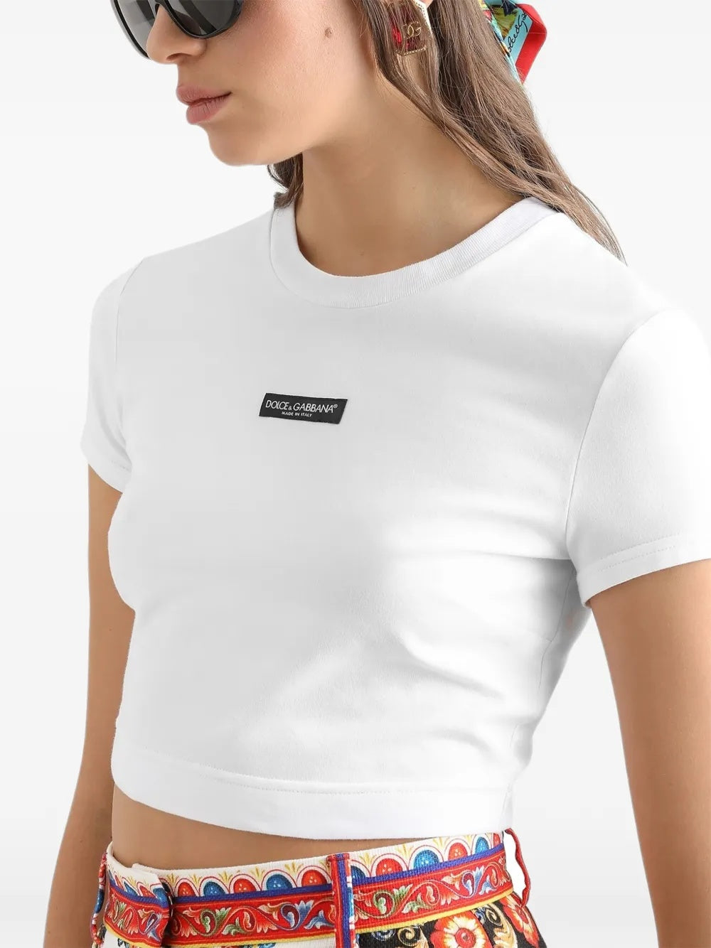 Jersey T-shirt with logo F8V95T FUEEYW0800 DOLCE & GABBANA 