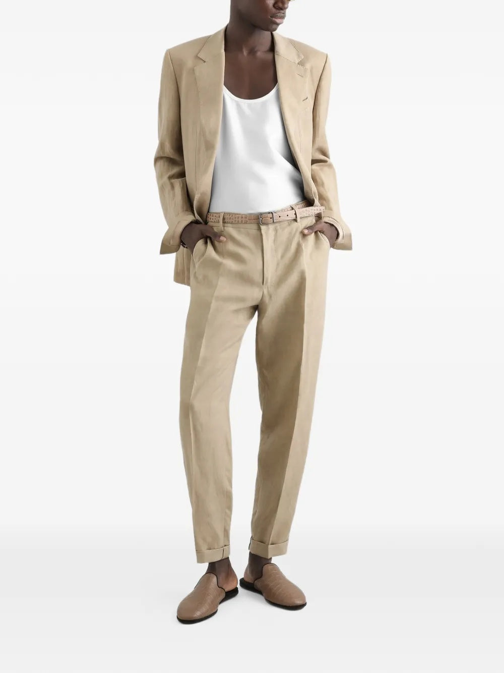 Martini Light single-breasted linen jacket G2XE2T FUTDVM0263 DOLCE & GABBANA 