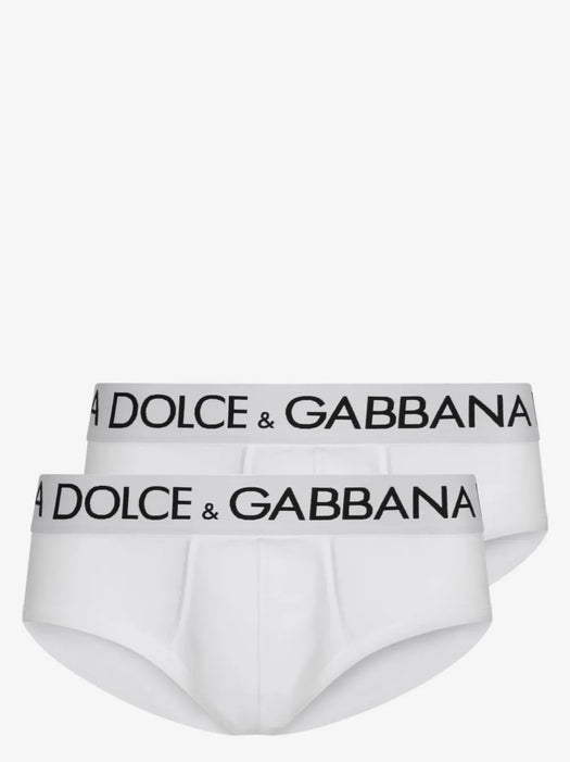 Logo-print cotton briefs (set of two) M9D69J ONN97W0800 DOLCE & GABBANA 
