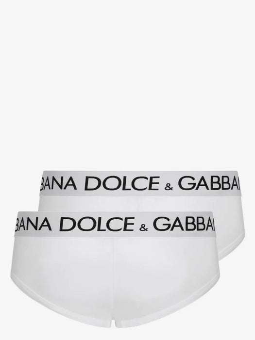 Logo-print cotton briefs (set of two) M9D69J ONN97W0800 DOLCE & GABBANA 
