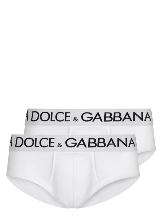 Logo-print cotton briefs (set of two) M9D69J ONN97W0800 DOLCE & GABBANA 
