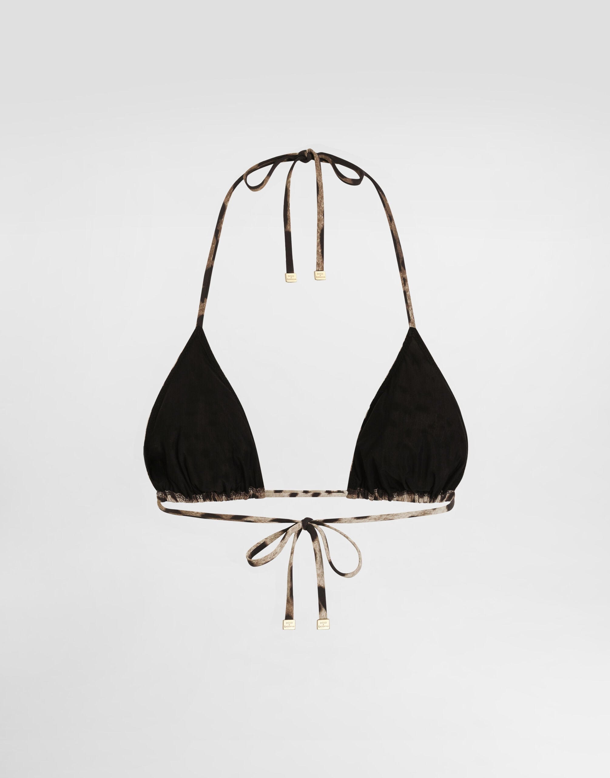 Leopard-print triangle bikini top O1A00J ONO11HY13M DOLCE & GABBANA 