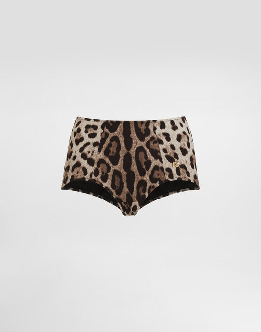 Leopard-print high-waisted bikini bottoms O2A03J ONO11HY13M DOLCE & GABBANA 