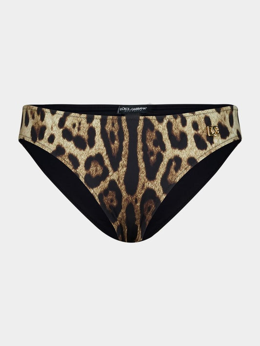 Leopard-print high-waisted bikini bottoms O2A03J ONO11HY13M DOLCE & GABBANA 