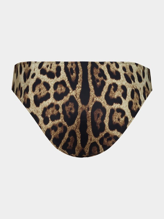Leopard-print high-waisted bikini bottoms O2A03J ONO11HY13M DOLCE & GABBANA 