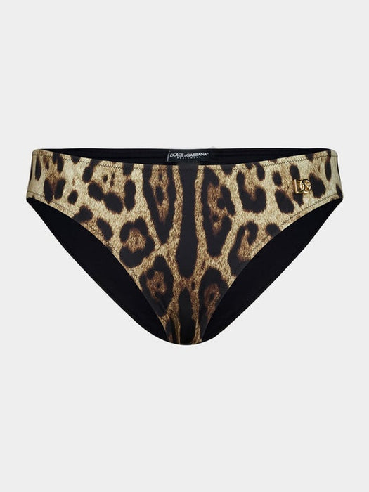 Leopard-print high-waisted bikini bottoms O2A03J ONO11HY13M DOLCE & GABBANA 