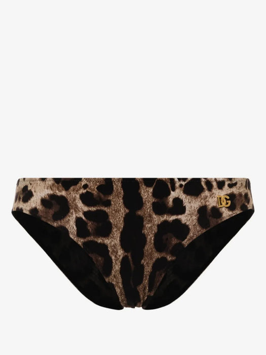 Leopard-print high-waisted bikini bottoms O2A03J ONO11HY13M DOLCE & GABBANA 