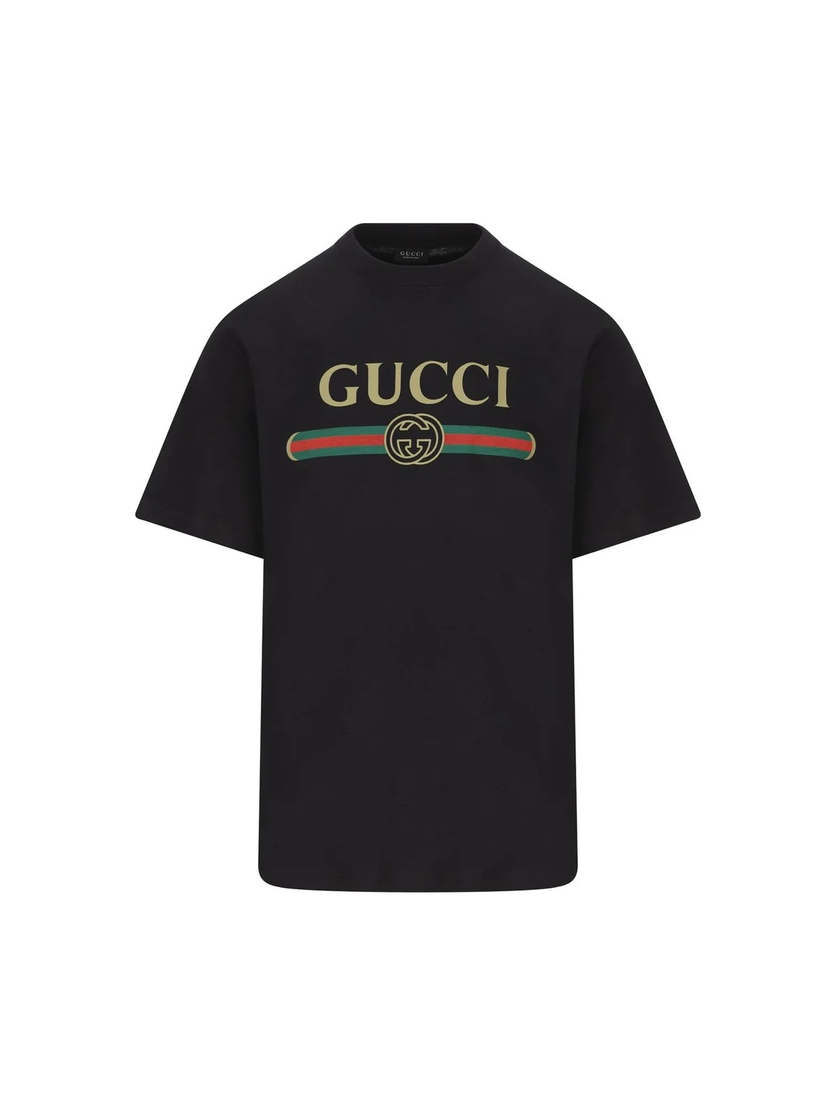Gucci Logo Printed Jersey T-Shirt 864626 XJHUF 1152 GUCCI 