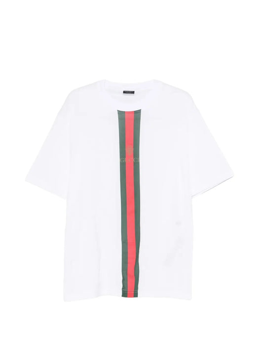Web-stripe logo-print T-shirt 864626 XJHYA9066 GUCCI 
