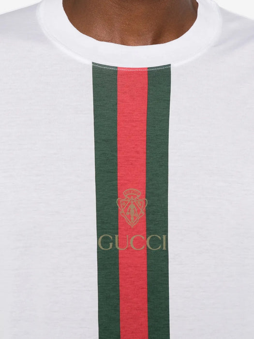 Web-stripe logo-print T-shirt 864626 XJHYA9066 GUCCI 