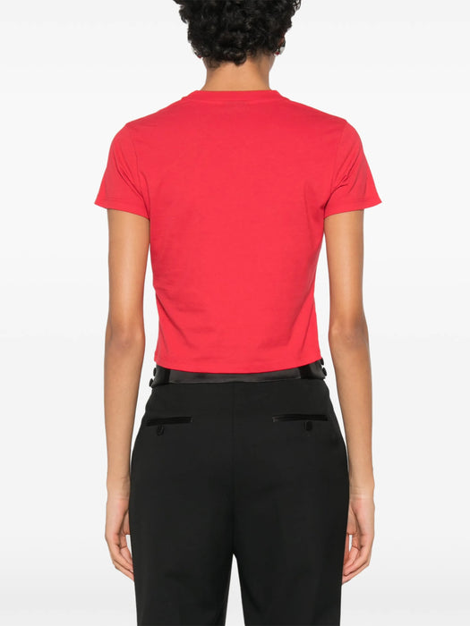 Logo-print cropped T-shirt 865017 XJHT1 6195 GUCCI 