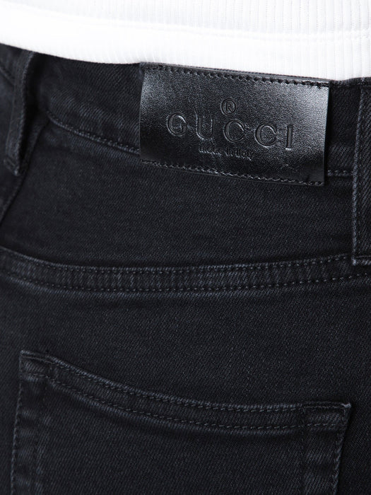 Skinny washed cotton denim jeans 865596 XDDHR 1000 GUCCI 