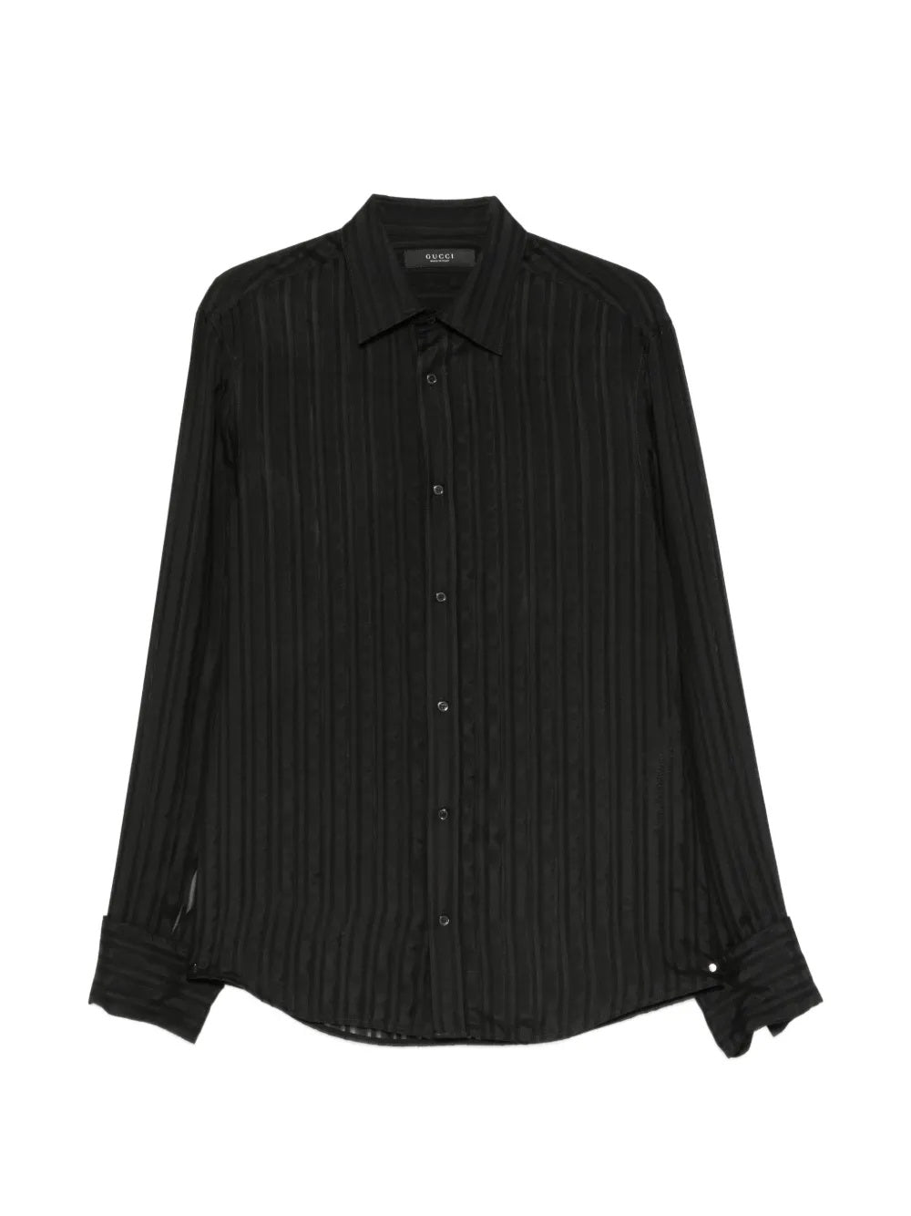 Vertical-stripe semi-sheer shirt 865801 ZAU2C 1000 GUCCI 