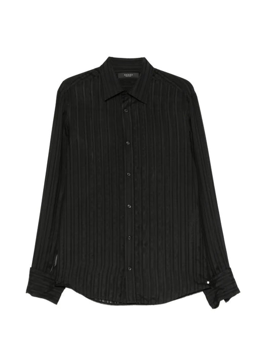 Vertical-stripe semi-sheer shirt 865801 ZAU2C 1000 GUCCI 