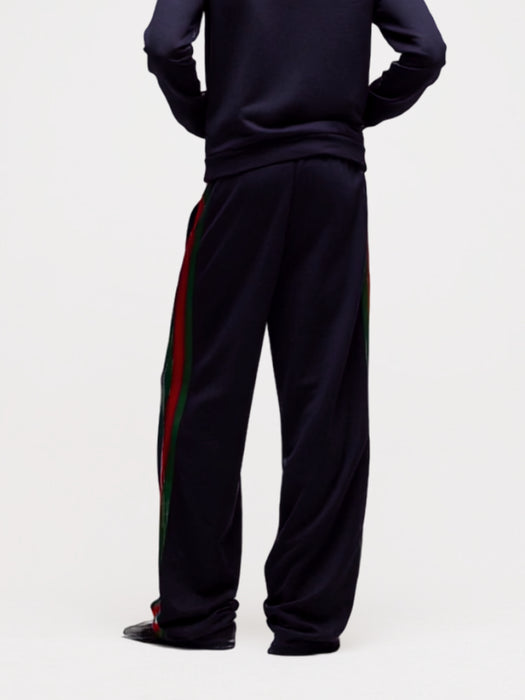 Silk cotton sportswear pants with Web 866170 XJH0N 4816 GUCCI 