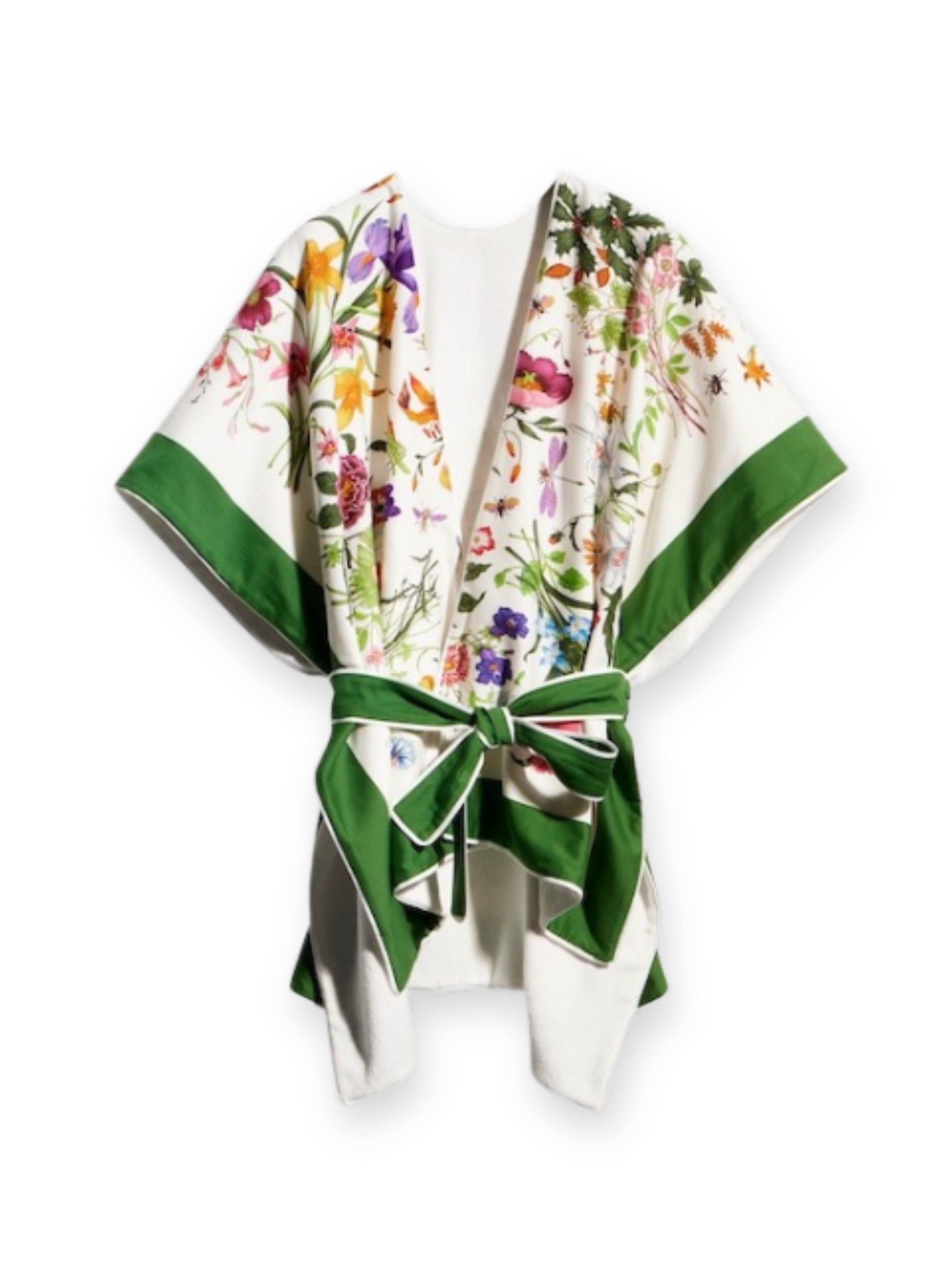 Printed cotton cape dress 867595 3GALE 9067 GUCCI 