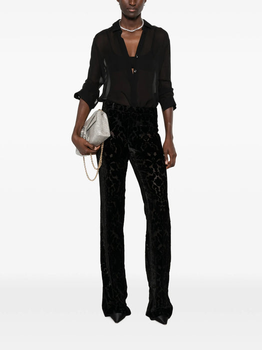 GG Damask-pattern Velvet Trousers 867966 ZAVAQ 1152 GUCCI 