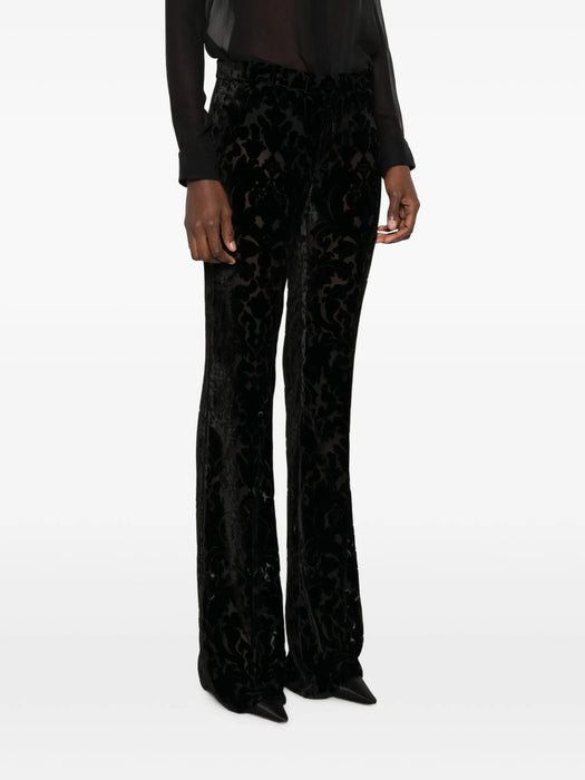 GG Damask-pattern Velvet Trousers 867966 ZAVAQ 1152 GUCCI 