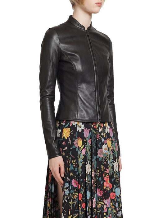 Light stretch leather zip jacket 871993 XNBC5 1000 GUCCI 