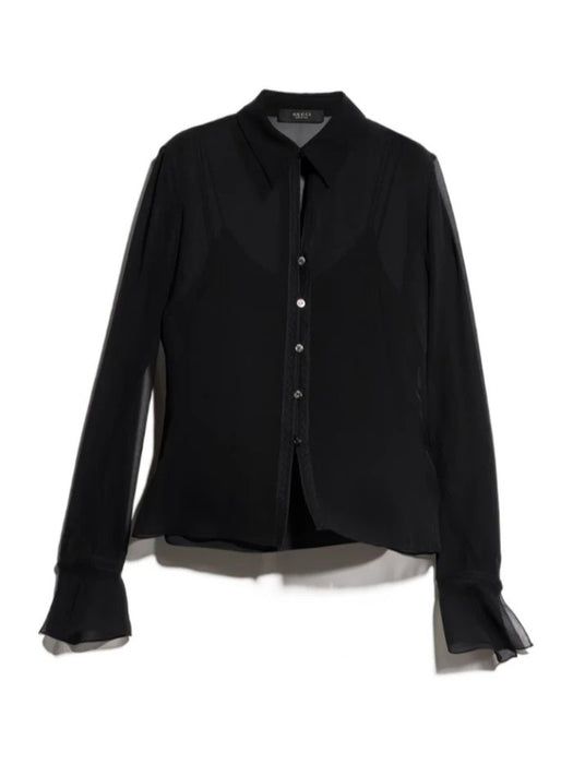 Silk georgette shirt 871996 ZHS04 1000 GUCCI 