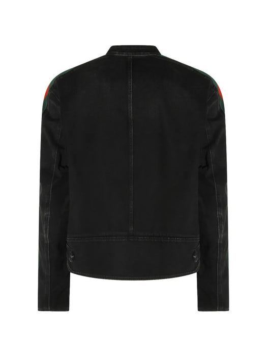 Web-stripe denim jacket 872075 XDDHQ 1000 GUCCI 