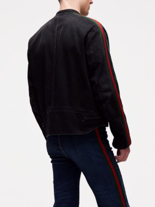 Web-stripe denim jacket 872075 XDDHQ 1000 GUCCI 