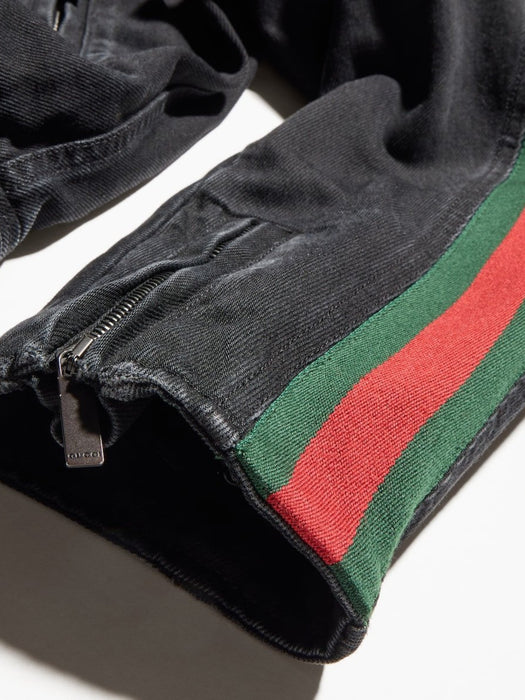 Web-stripe denim jacket 872075 XDDHQ 1000 GUCCI 
