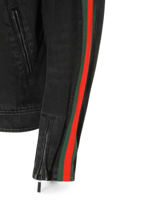 Web-stripe denim jacket 872075 XDDHQ 1000 GUCCI 