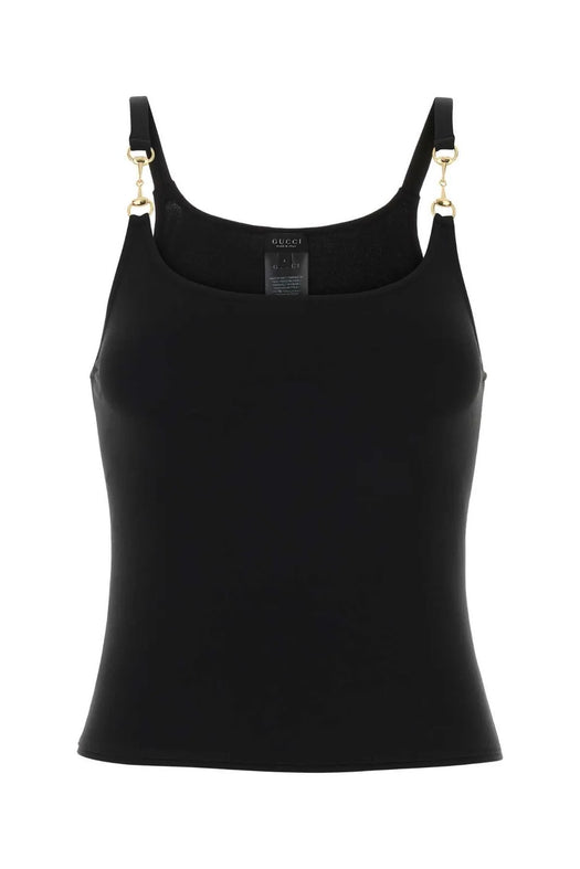 Horsebit Crêpe Jersey Top 872686 XUAPP 1000 GUCCI 