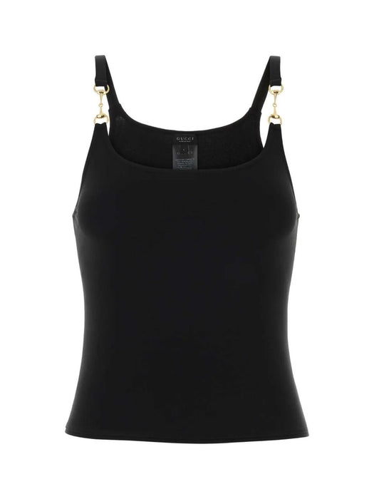 Horsebit Crêpe Jersey Top 872686 XUAPP 1000 GUCCI 