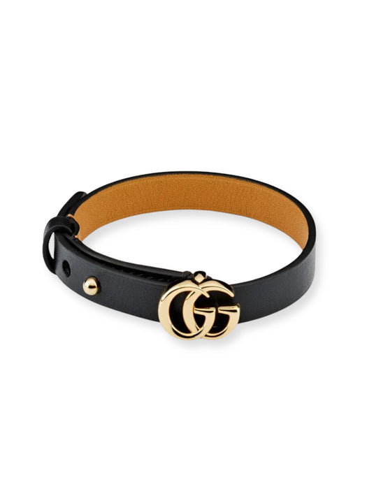 Leather bracelet with Double G 874614 IAAG8 8519 GUCCI 