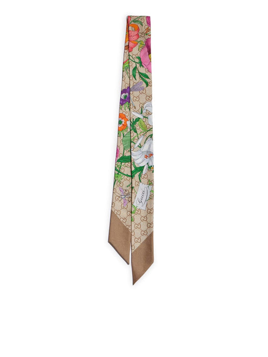GG Flora Silk Scarf 874776 3G001 9965 GUCCI 