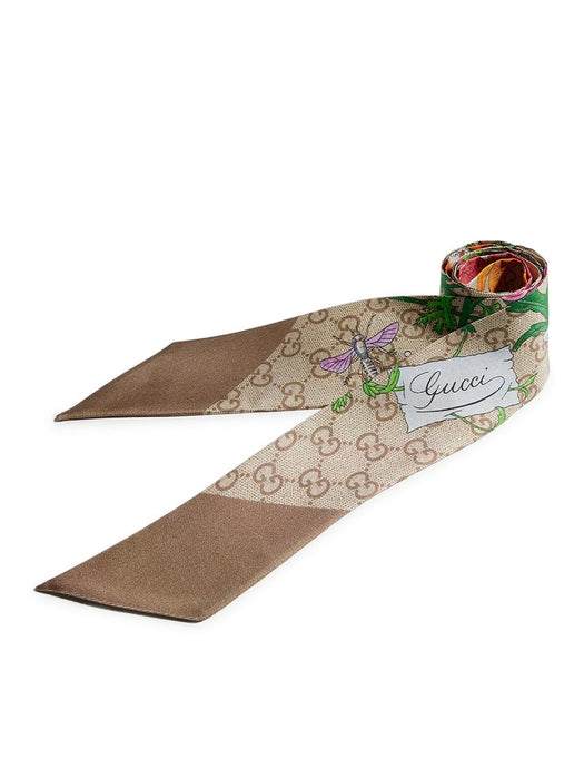 GG Flora Silk Scarf 874776 3G001 9965 GUCCI 