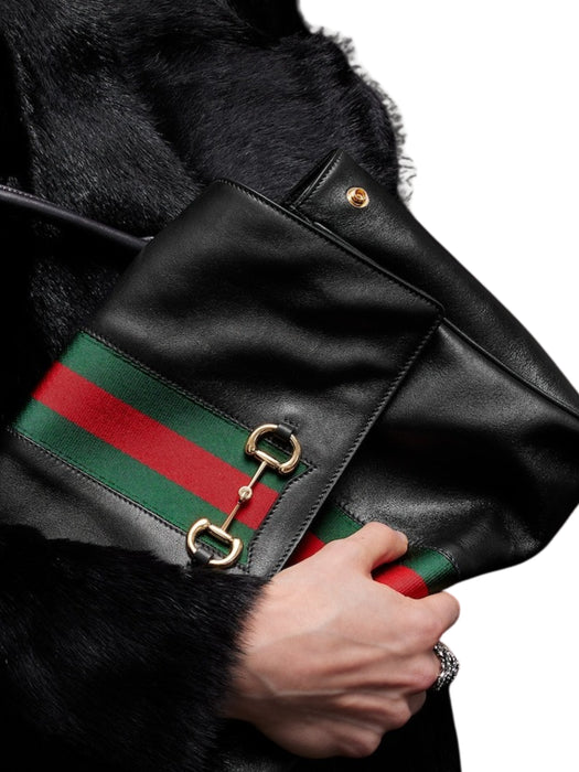 Paparazzo Horsebit Web Medium tote bag 875018 AAGIQ 1053 GUCCI 