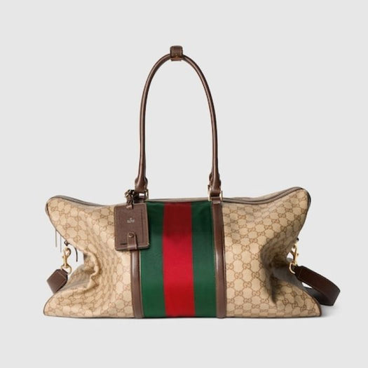Medium GG duffle bag with Web 875059 FAF798547 GUCCI 