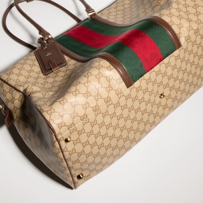 Medium GG duffle bag with Web 875059 FAF798547 GUCCI 