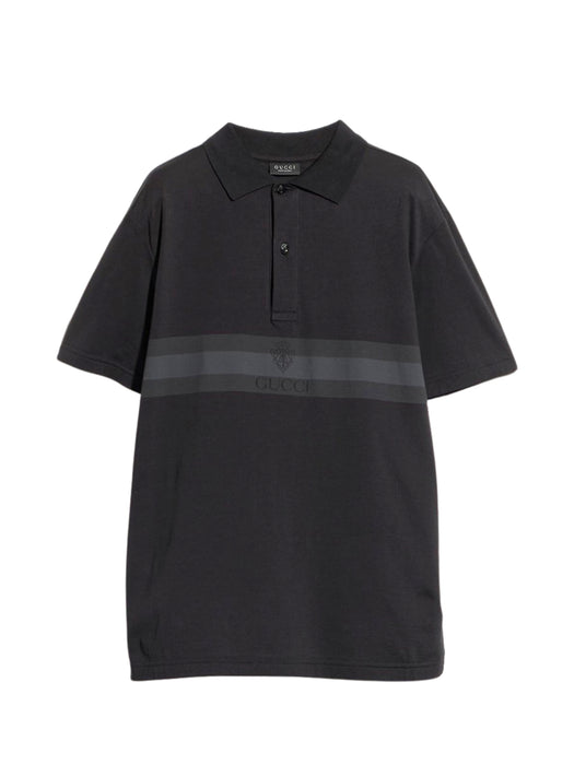Cotton jersey polo shirt with print 875092 XJH0U1120 GUCCI 