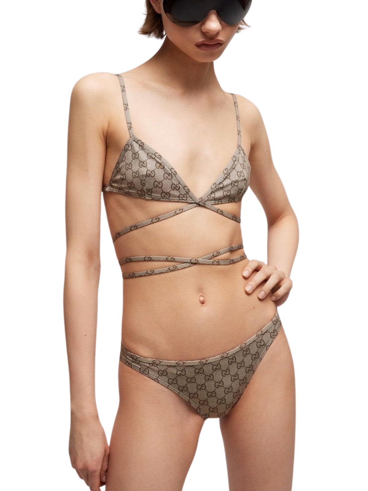 Printed stretch jersey bikini 875525 XHALY 9337 GUCCI 