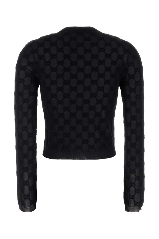 Monogram Sheer Cardigan 875547 XKFMR 1000 GUCCI 