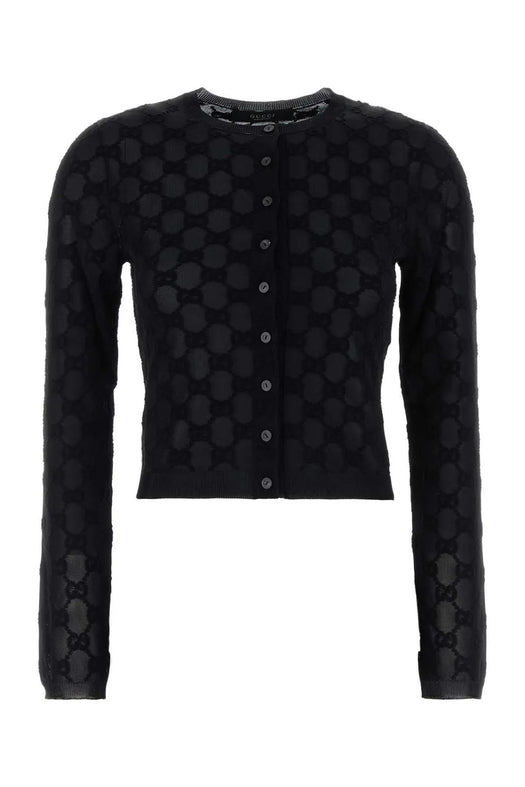 Monogram Sheer Cardigan 875547 XKFMR 1000 GUCCI 
