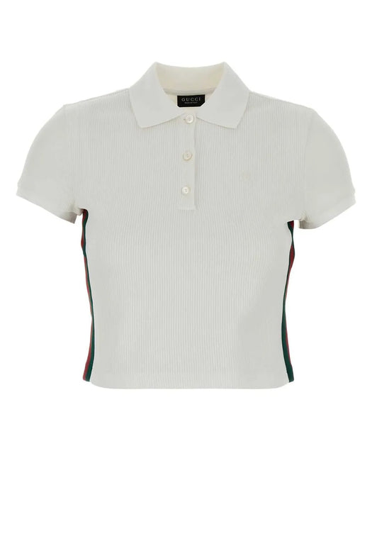 Web Detailed Ribbed Jersey Polo Shirt 875665 XJHYN 9000 GUCCI 