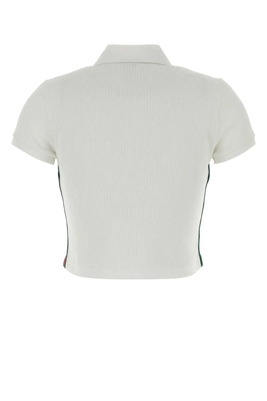 Web Detailed Ribbed Jersey Polo Shirt 875665 XJHYN 9000 GUCCI 
