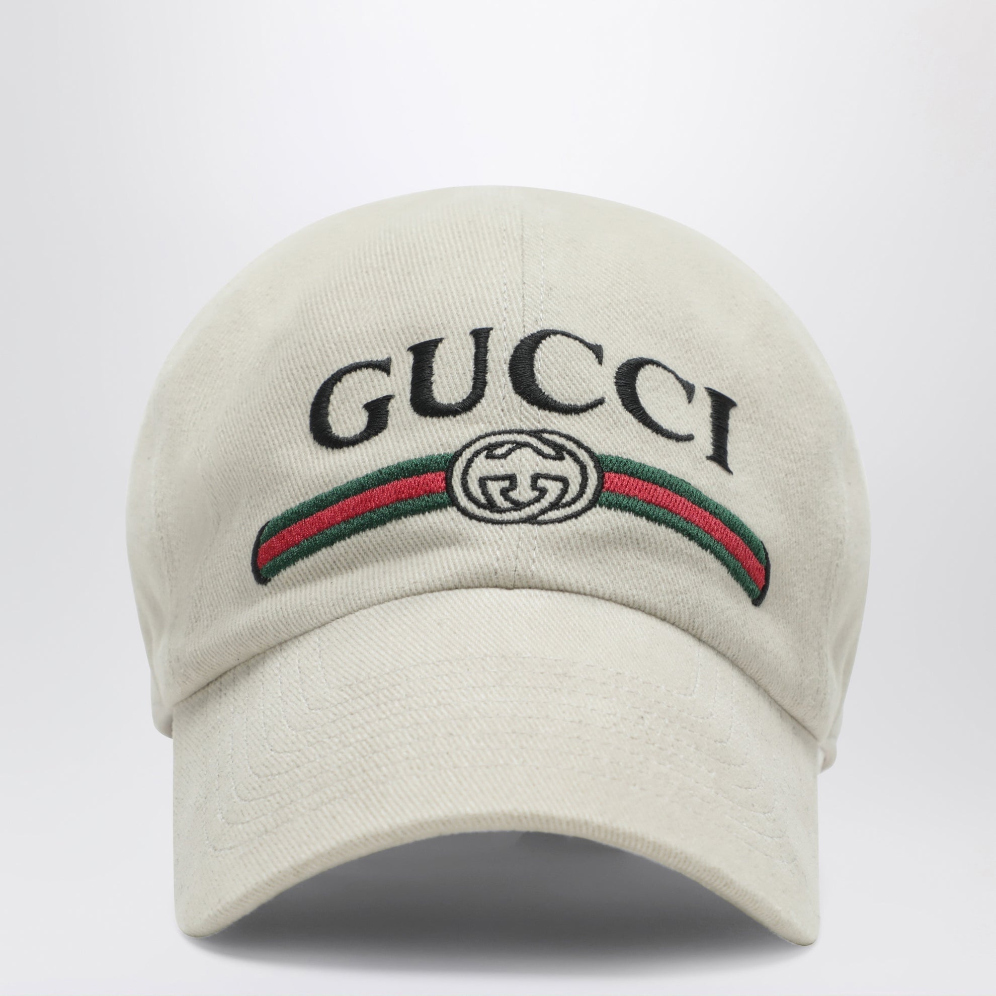 Beige cotton baseball cap 875736 4HBKH 9779 GUCCI 